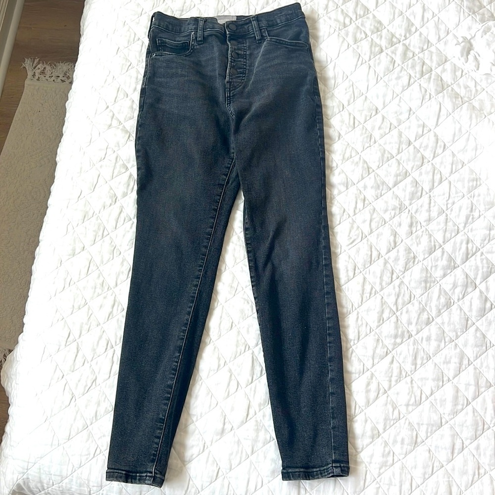 Everlane black washes button up jeans